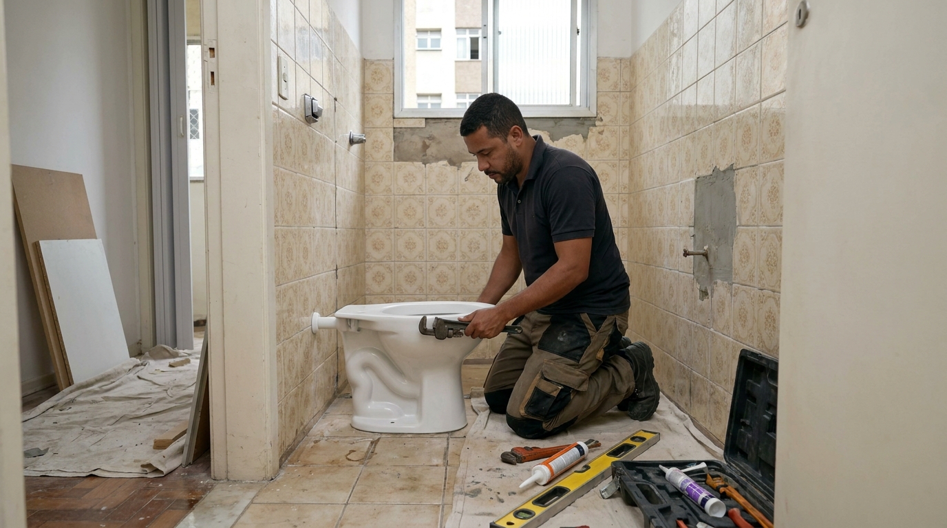 Reforço de vedação sanitária em Cascavel-PR