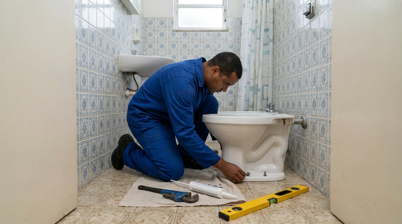 Substituição de louça sanitária em Cascavel-PR